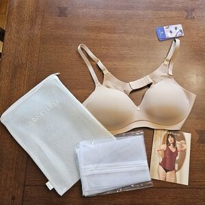 Honeylove CloudEmbrace Wireless Bra Sand 38B NWT
